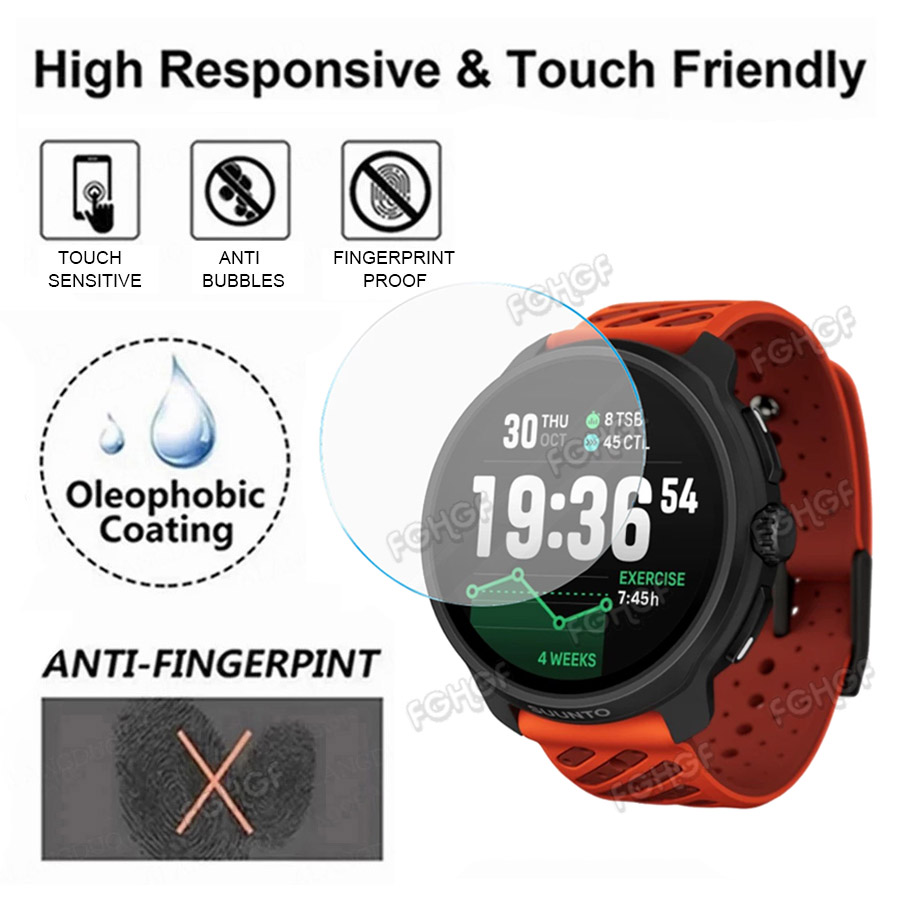 Outdoor Sport Smart Watch - Tempered Glass Protective Film Guard For
