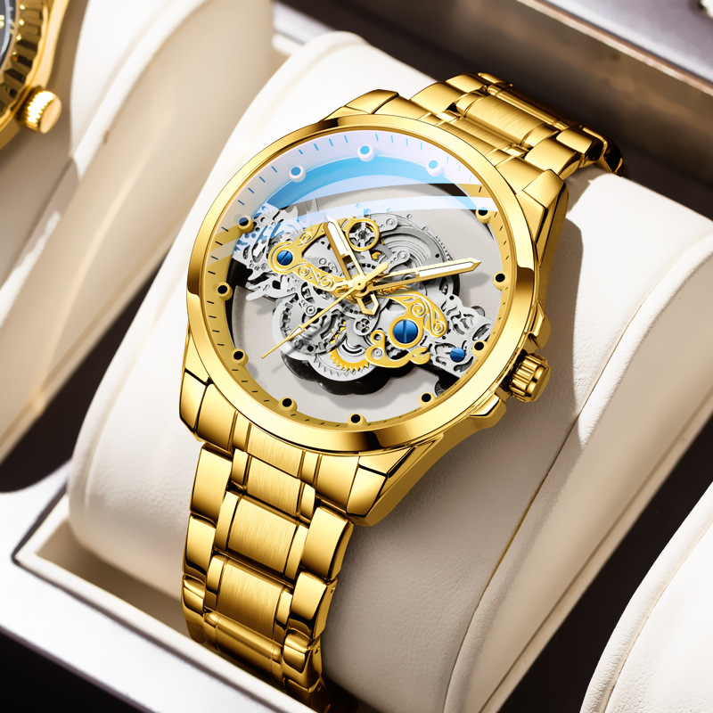 Men's Quartz Watch Hollow Tran - Outdoor Sport Smart Watch ulasan dan harga