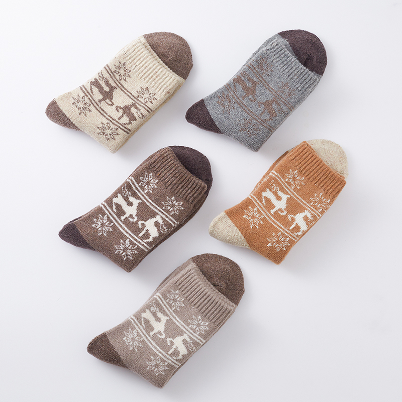 5Pairs Winter Thicken Wool Soc - Outdoor Sport Hose ulasan dan harga