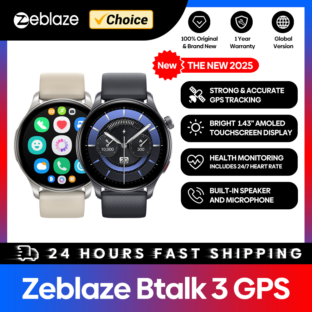 New Zeblaze Btalk 3 GPS Smartw - Outdoor Sport Smart Watch ulasan dan harga