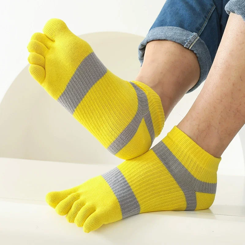 1/5 Pairs Mans Five Finger Ank - Outdoor Sport Hose ulasan dan harga
